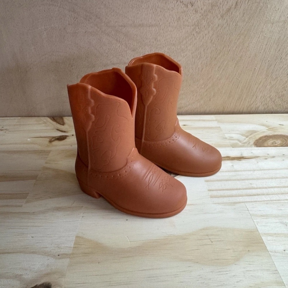 PARADISE KIDS Brown Cowboy boots Fit 18" BATTAT AMERICAN GIRL OG dolls 3.5" SHOE